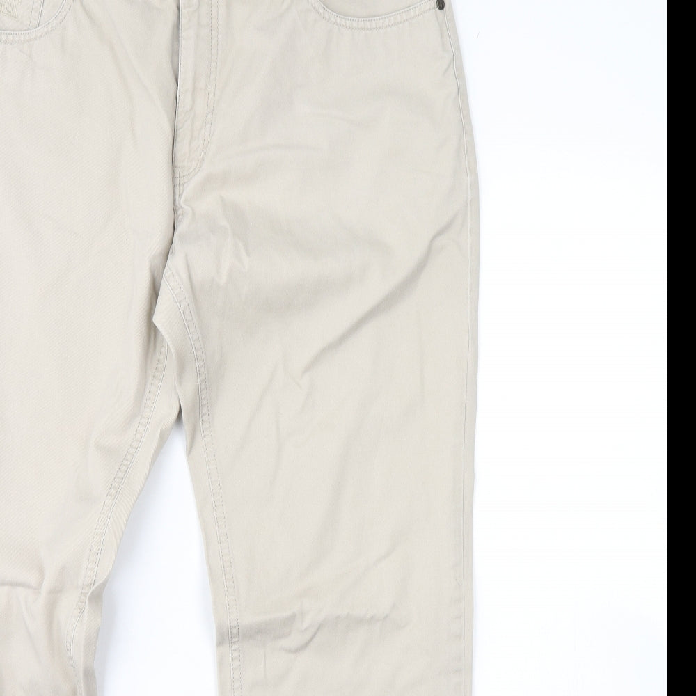 zs Mens Beige   Chino Trousers Size 52 L32 in