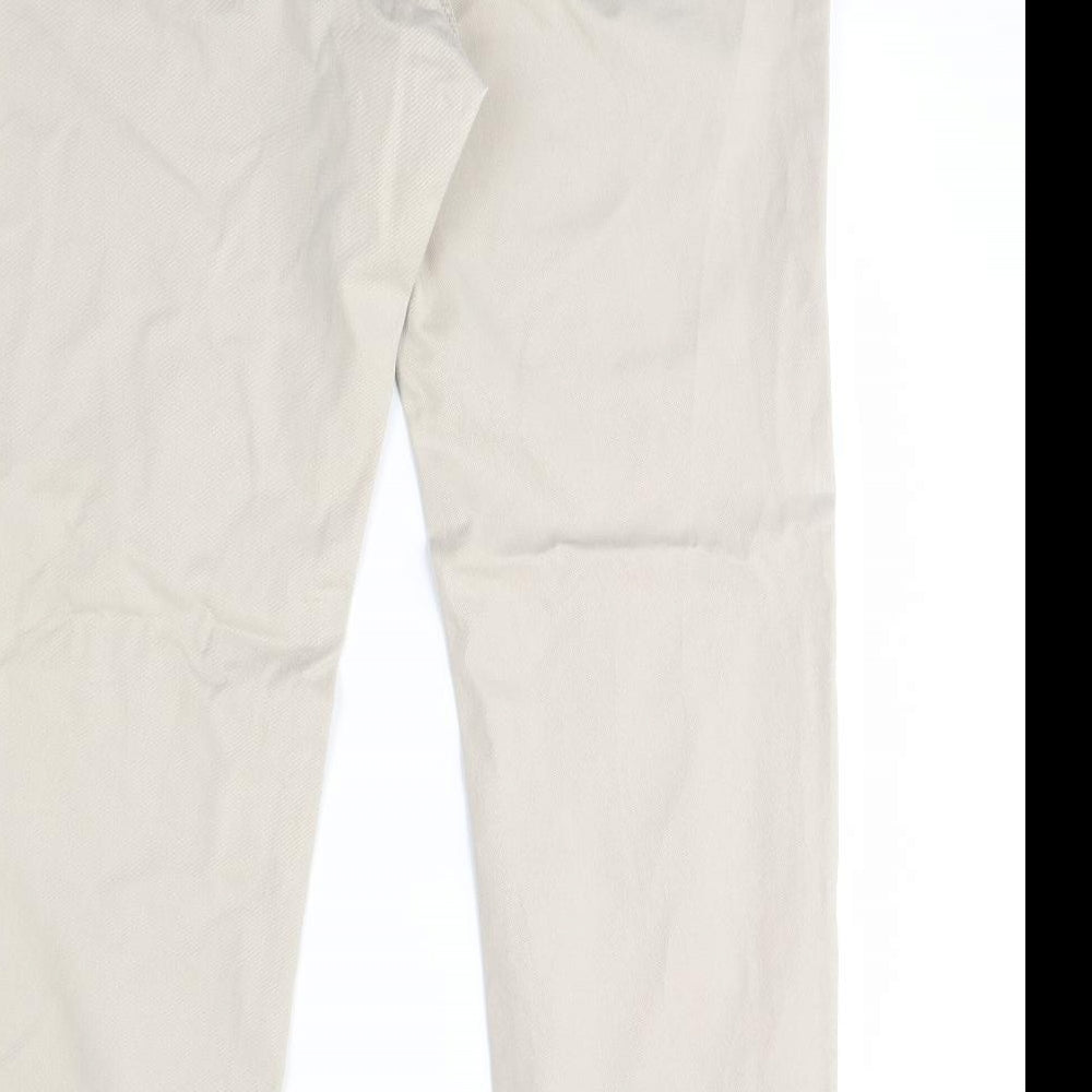 zs Mens Beige   Chino Trousers Size 52 L32 in