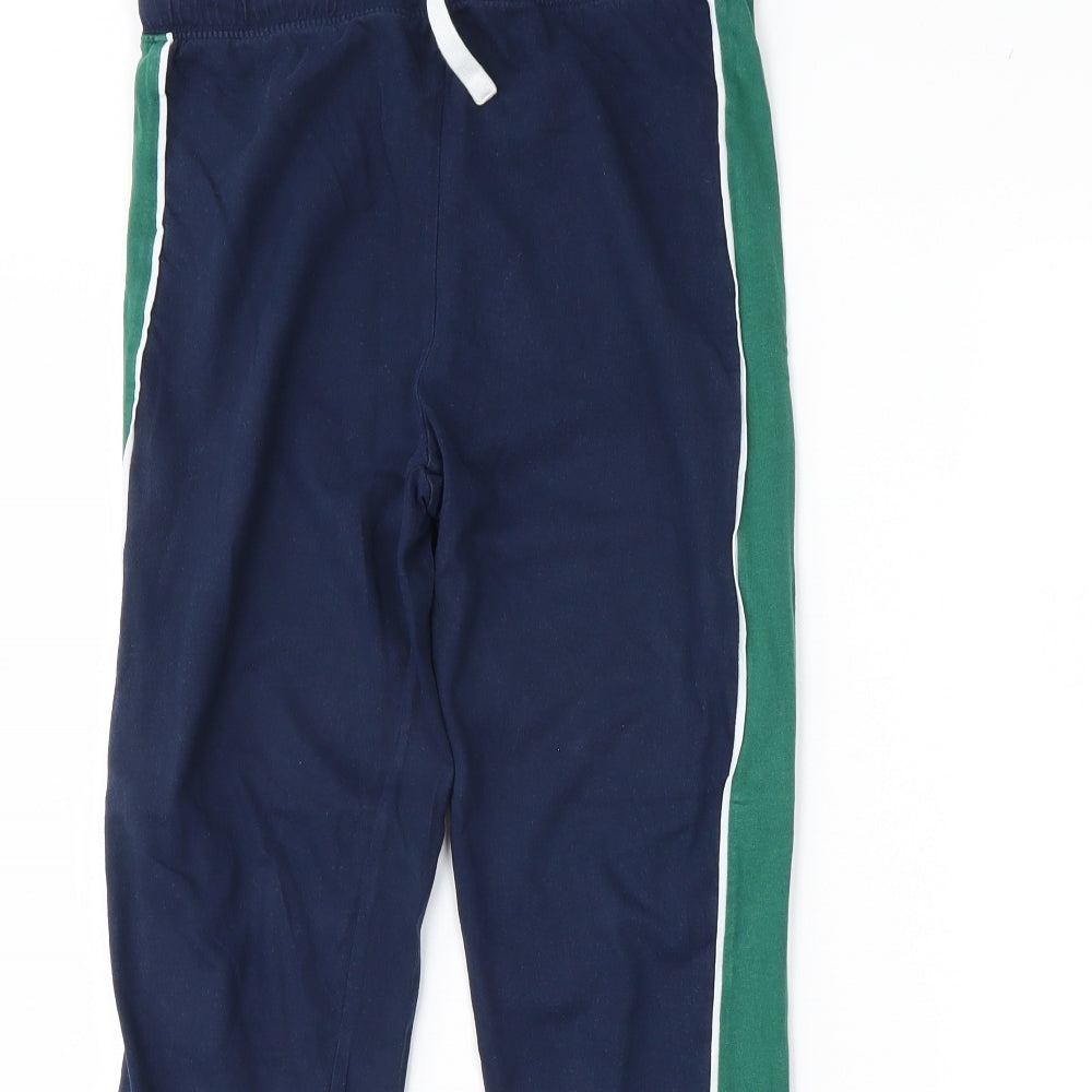 M&s Boys Blue Solid   Pyjama Pants Size 11 Years