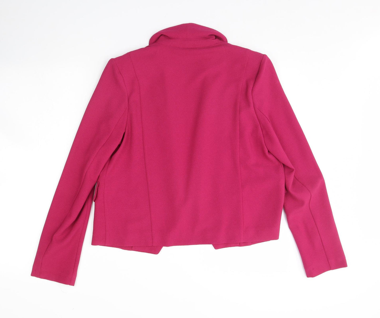 M&S Womens Pink   Jacket  Size 12  - Shoulder Pads