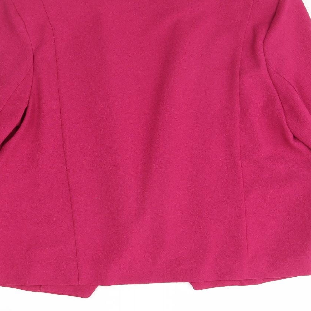 M&S Womens Pink   Jacket  Size 12  - Shoulder Pads