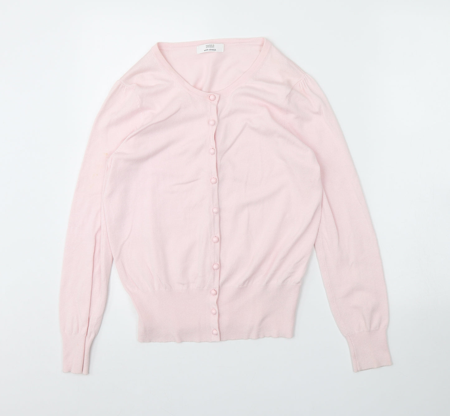 m&S Womens Pink   Cardigan Jumper Size 12