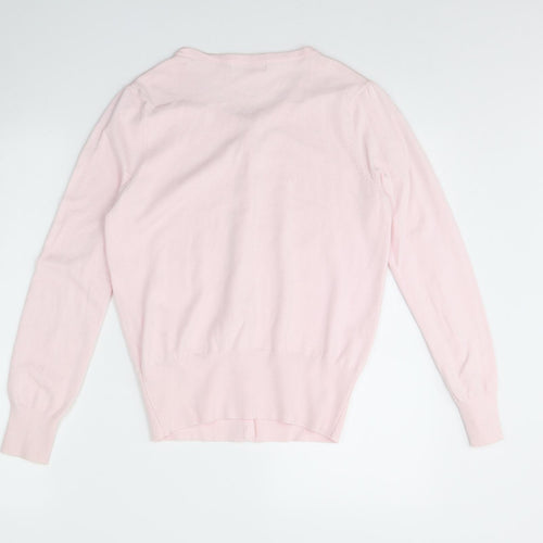 m&S Womens Pink   Cardigan Jumper Size 12