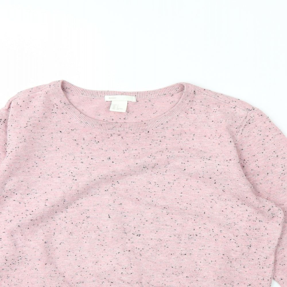 H&M Womens Pink   Pullover Jumper Size S