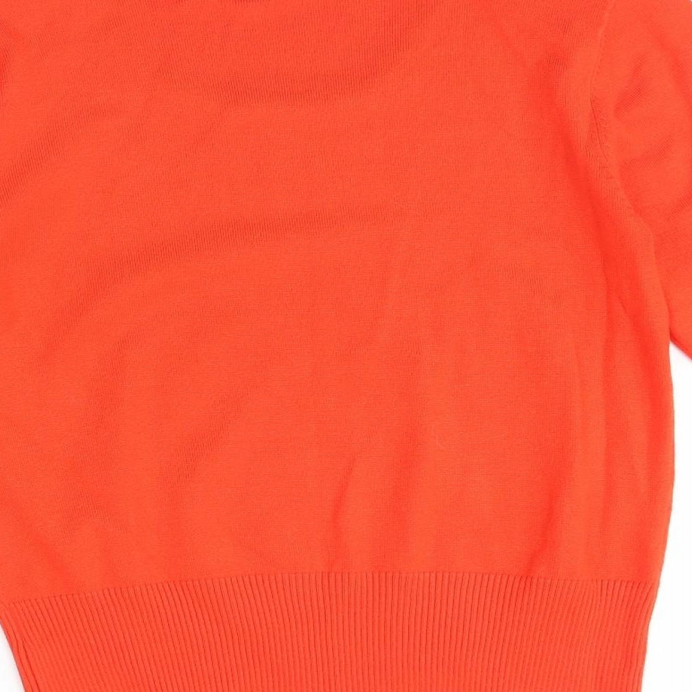 Roman Womens Orange   Pullover Jumper Size 12  - Shoulder Pads