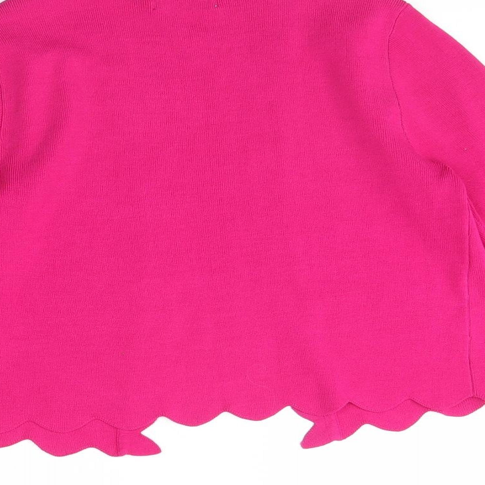 Soon Womens Pink   Cardigan Jumper Size M