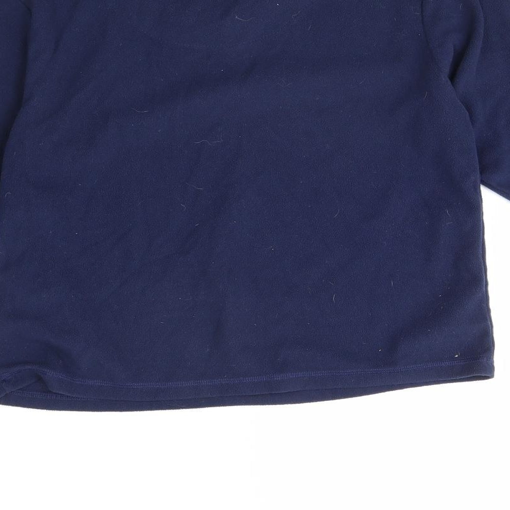 Primark Boys Blue Solid Fleece  Pyjama Top Size 11 Years