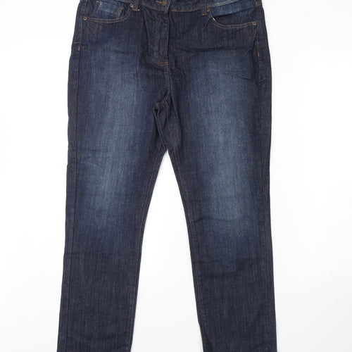Papaya Womens Blue  Denim Straight Jeans Size 16 L30 in