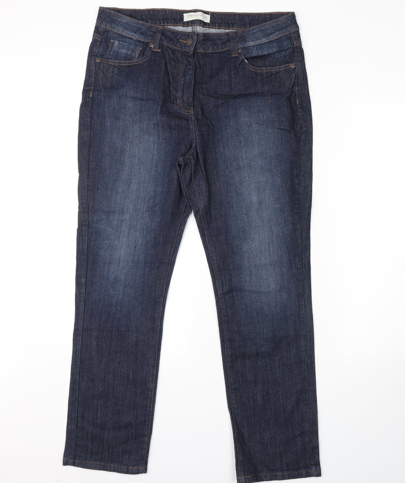 Papaya Womens Blue  Denim Straight Jeans Size 16 L30 in