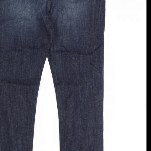 Papaya Womens Blue  Denim Straight Jeans Size 16 L30 in