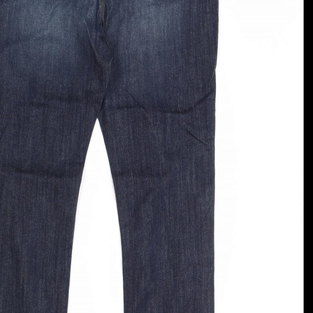 Papaya Womens Blue  Denim Straight Jeans Size 16 L30 in