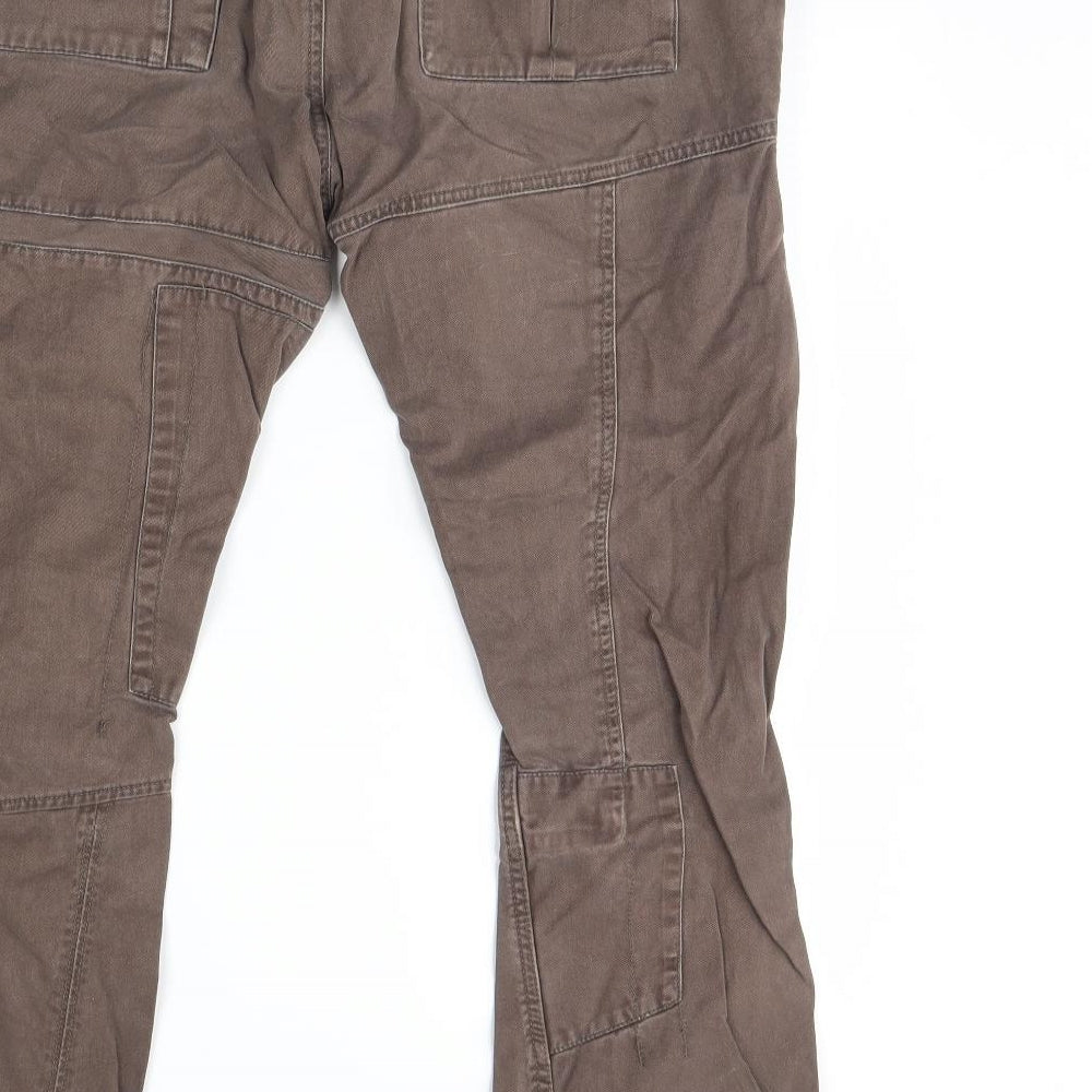 Papaya Womens Brown  Denim Straight Jeans Size 16 L29 in