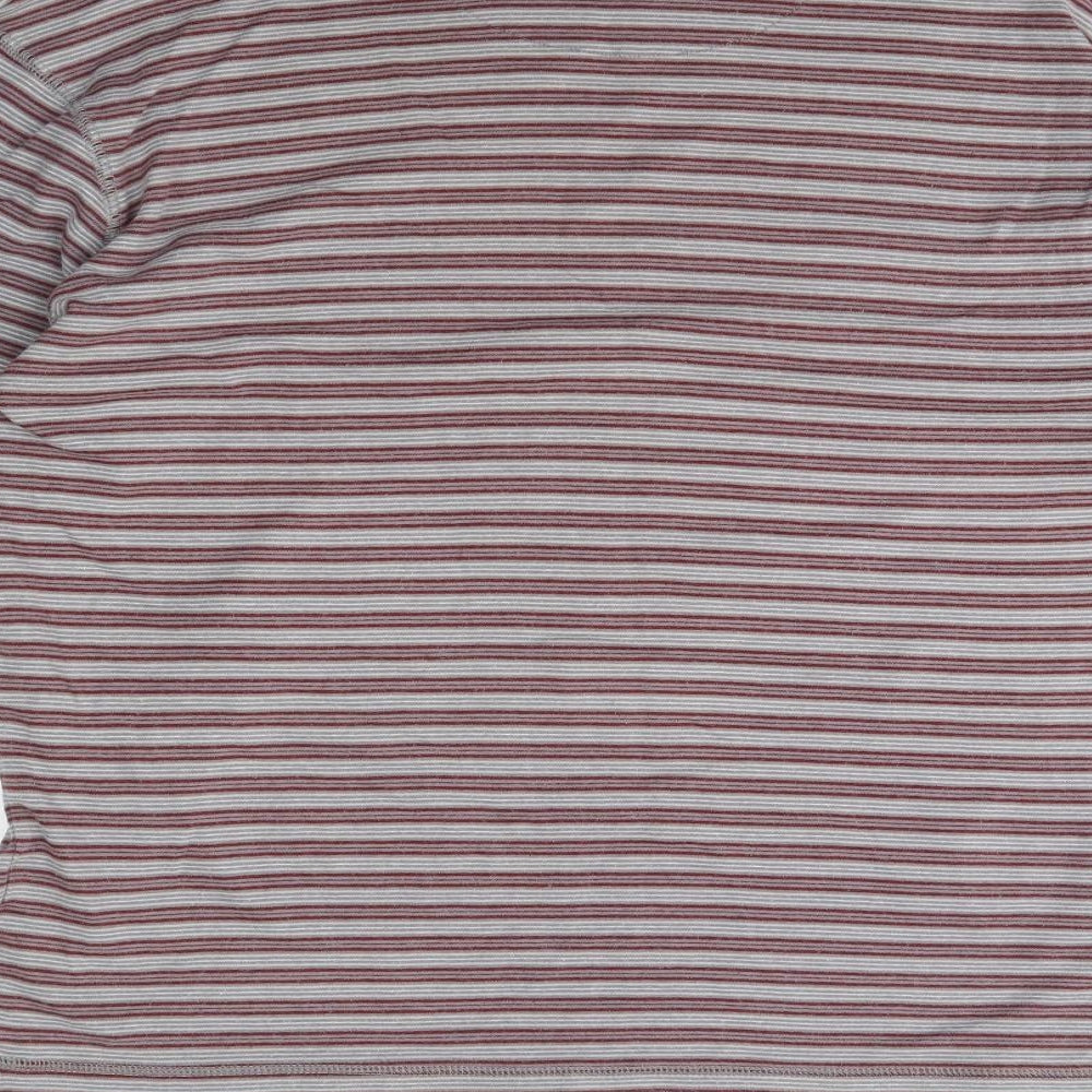 Woolworths Mens Grey Striped   T-Shirt Size XL