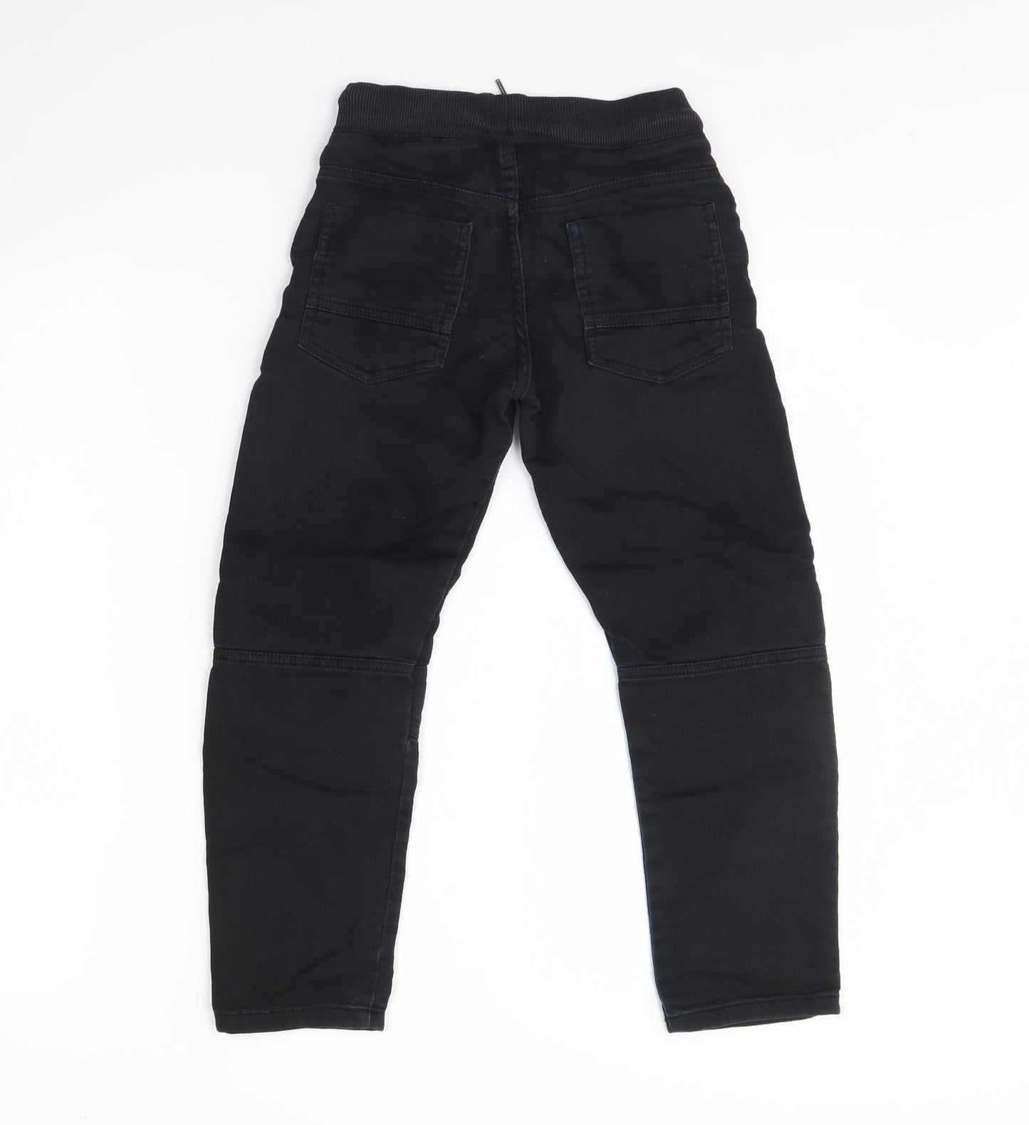 F&F Boys Black   Jogger Trousers Size 7 Years