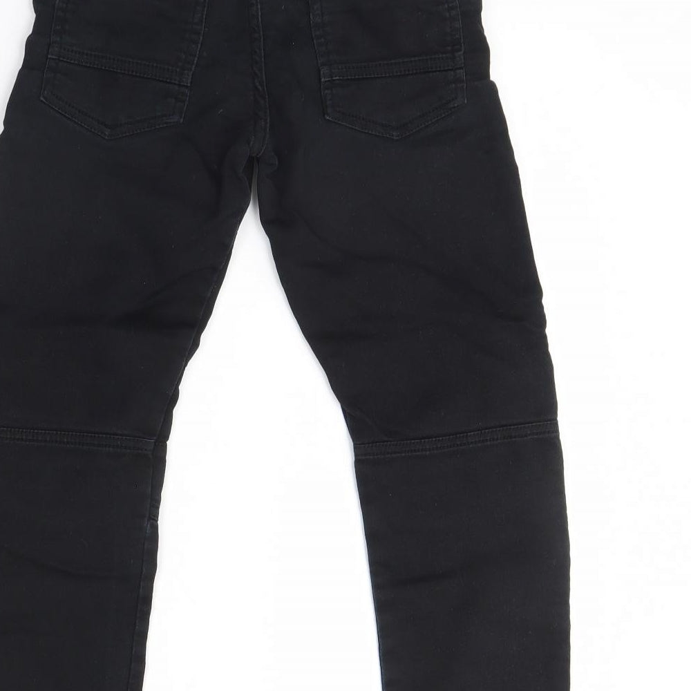 F&F Boys Black   Jogger Trousers Size 7 Years