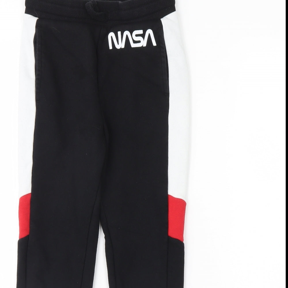 NASA Boys Black   Jogger Trousers Size 8 Years