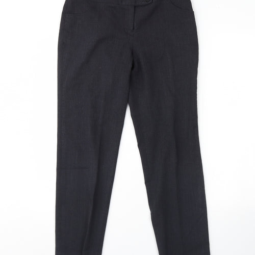 Preworn Womens Blue   Dress Pants Trousers Size 12 L30 in