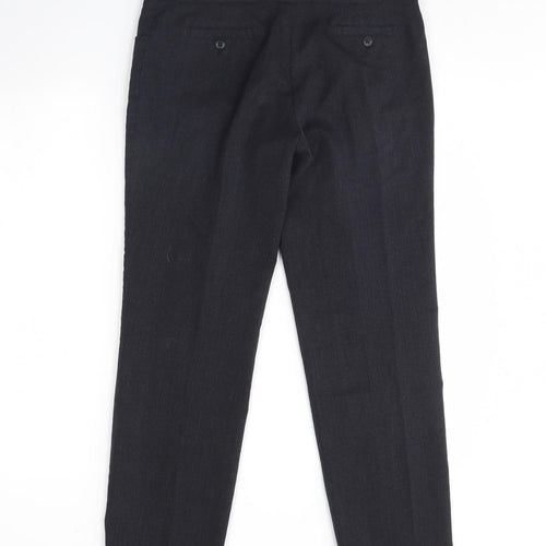 Preworn Womens Blue   Dress Pants Trousers Size 12 L30 in