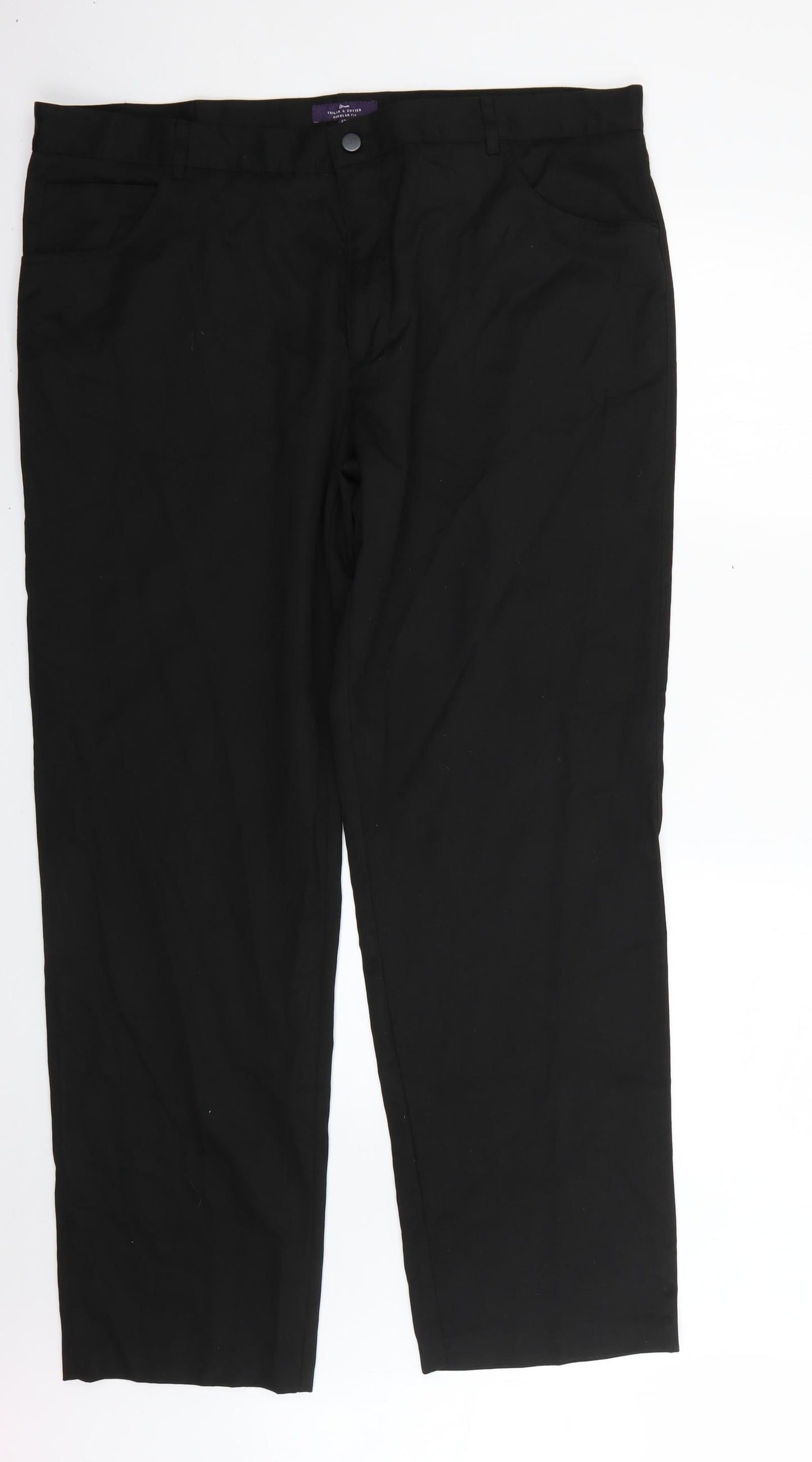George Mens Black   Trousers  Size 42 L32 in