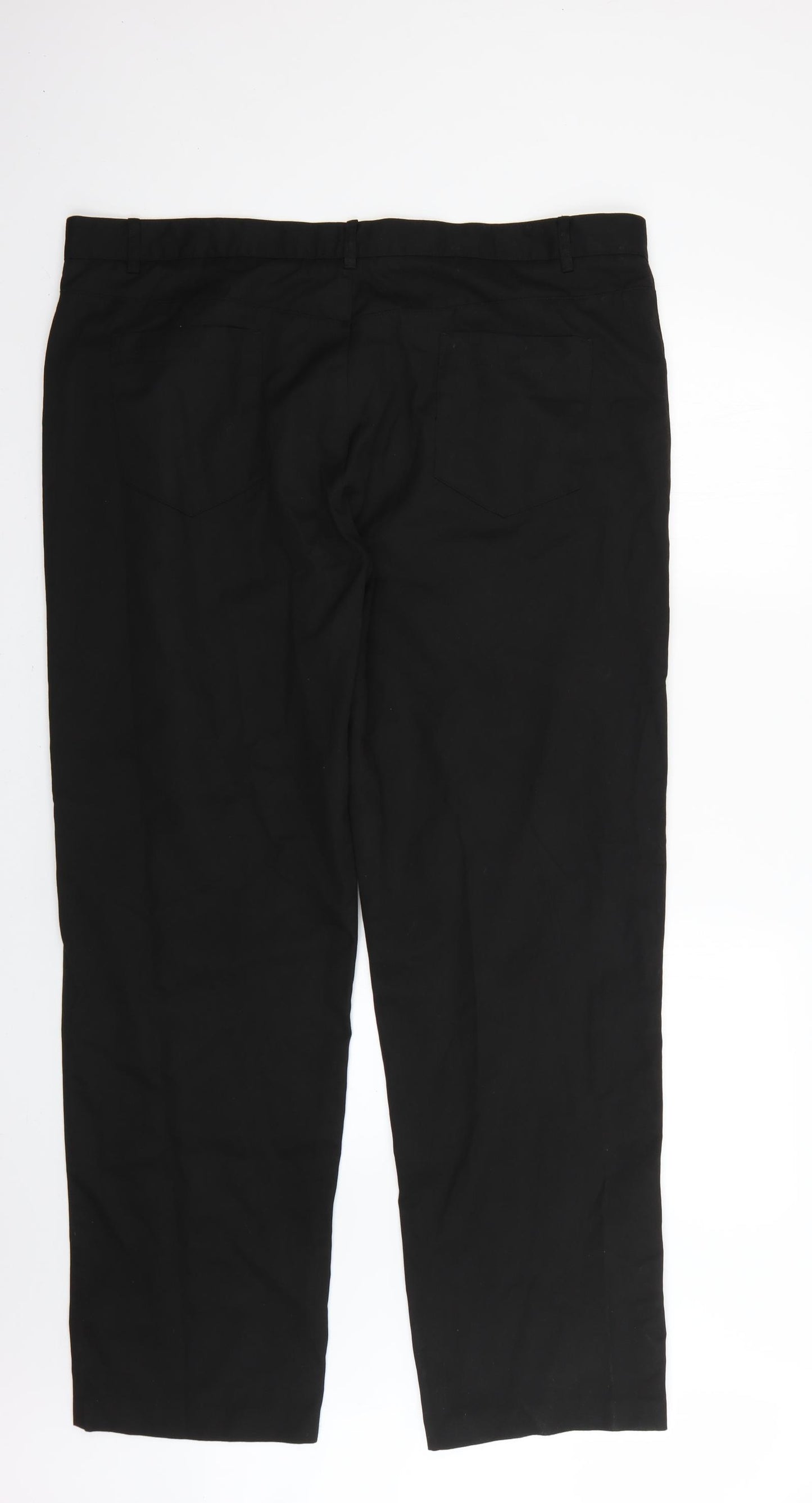 George Mens Black   Trousers  Size 42 L32 in
