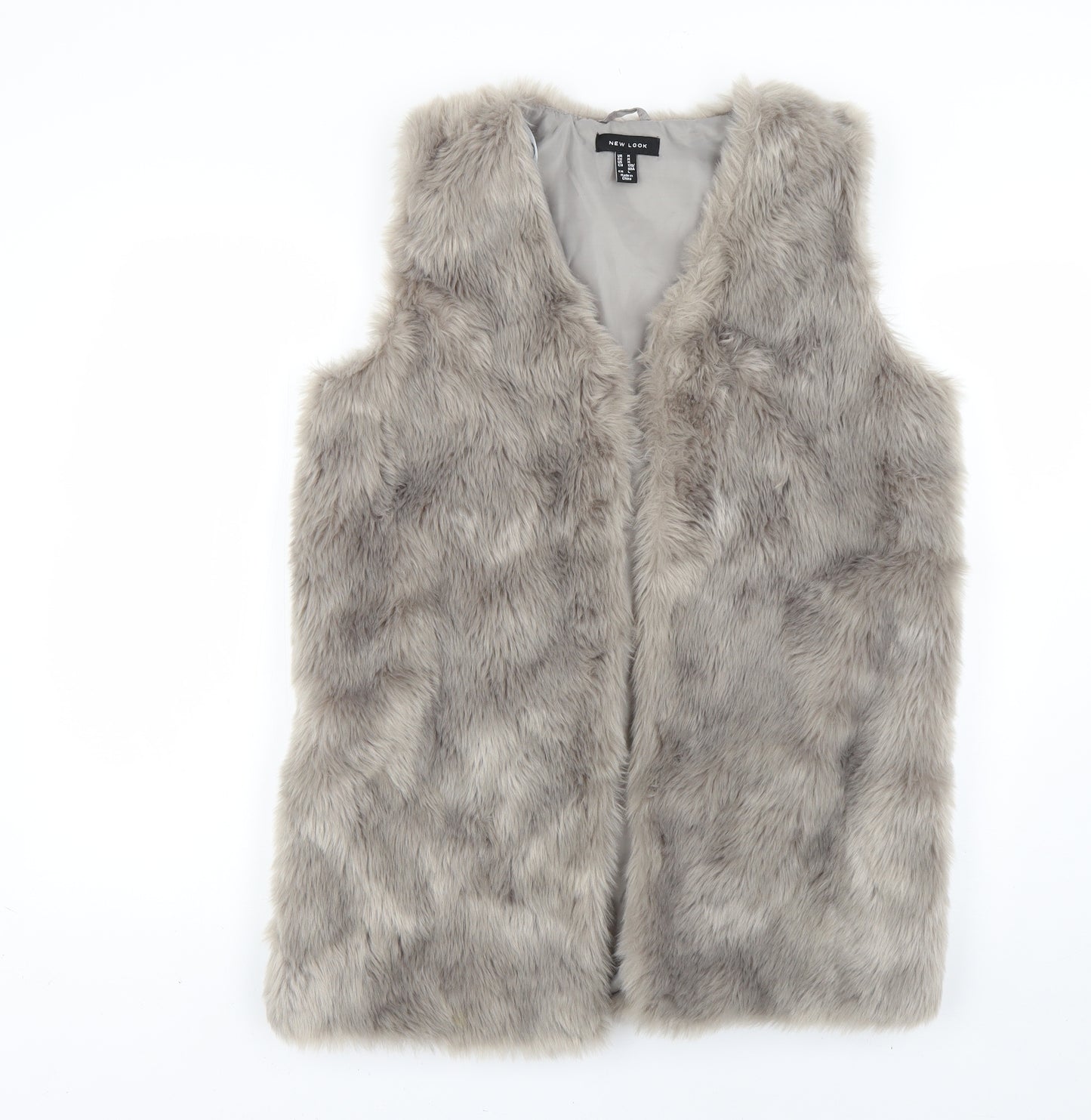 New Look Womens Grey   Gilet Coat Size M