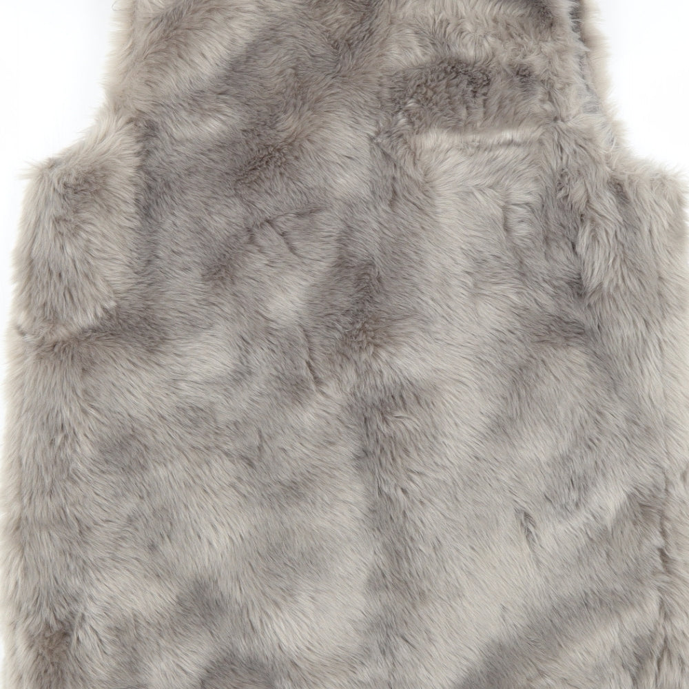 New Look Womens Grey   Gilet Coat Size M