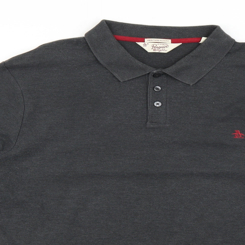 Penguin Mens Grey    Polo Size XL