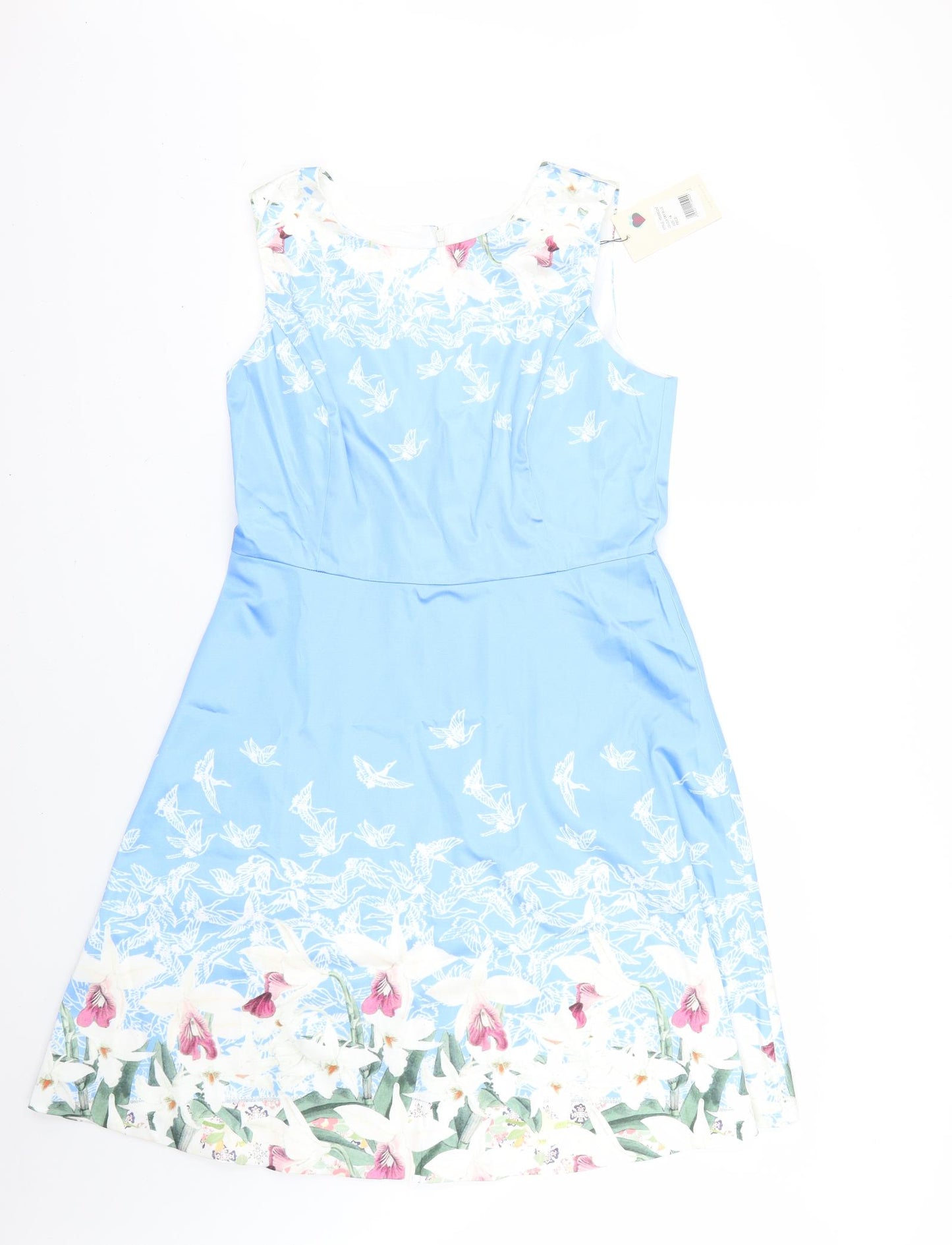 Yumi Womens Multicoloured Floral  Ball Gown  Size 14