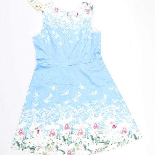Yumi Womens Multicoloured Floral  Ball Gown  Size 14