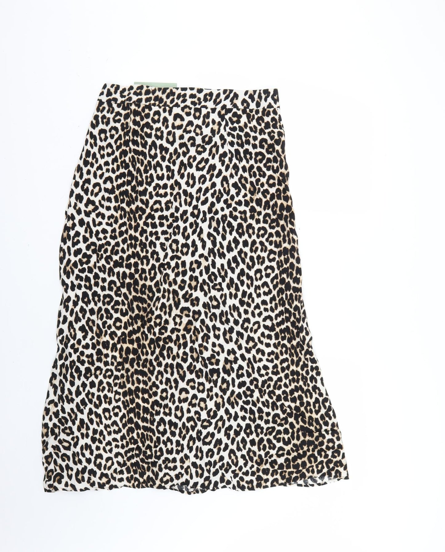 H&M Womens Brown Animal Print  Maxi Skirt Size 14