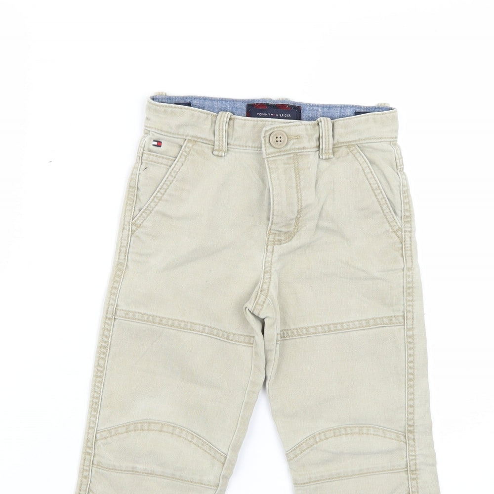 Tommy Hilfiger Boys Beige   Skinny Jeans Size 4 Years