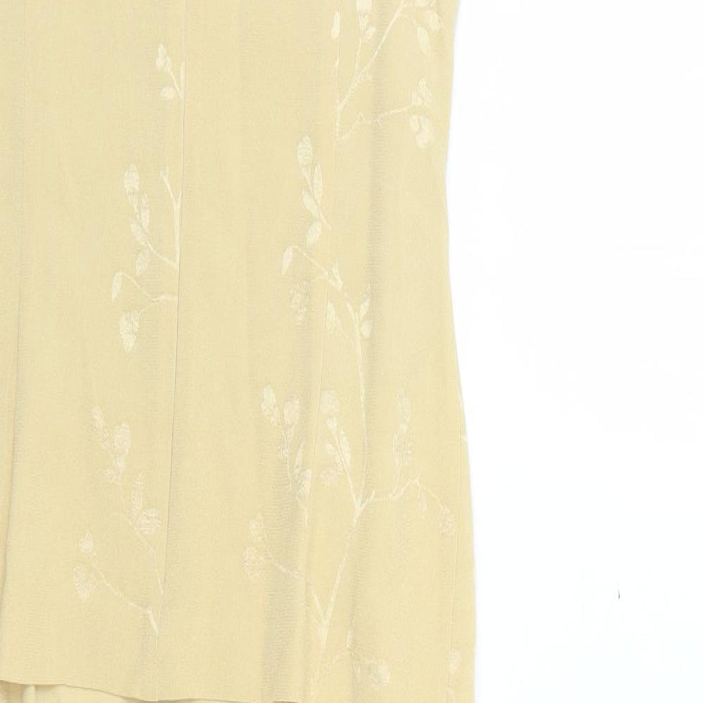 Alexon Womens Yellow Floral  Fit & Flare  Size 8