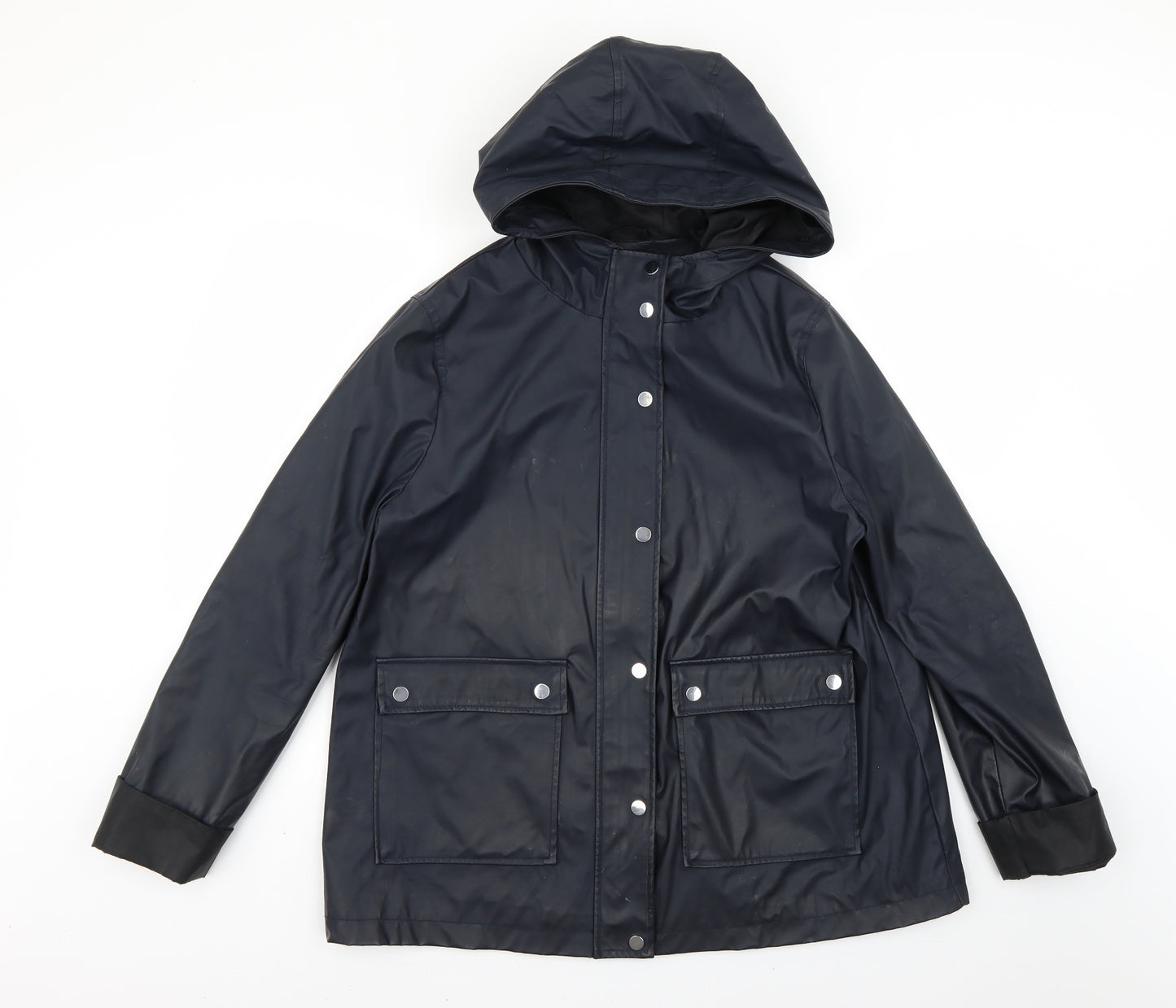 New Look Womens Blue   Rain Coat Coat Size 16