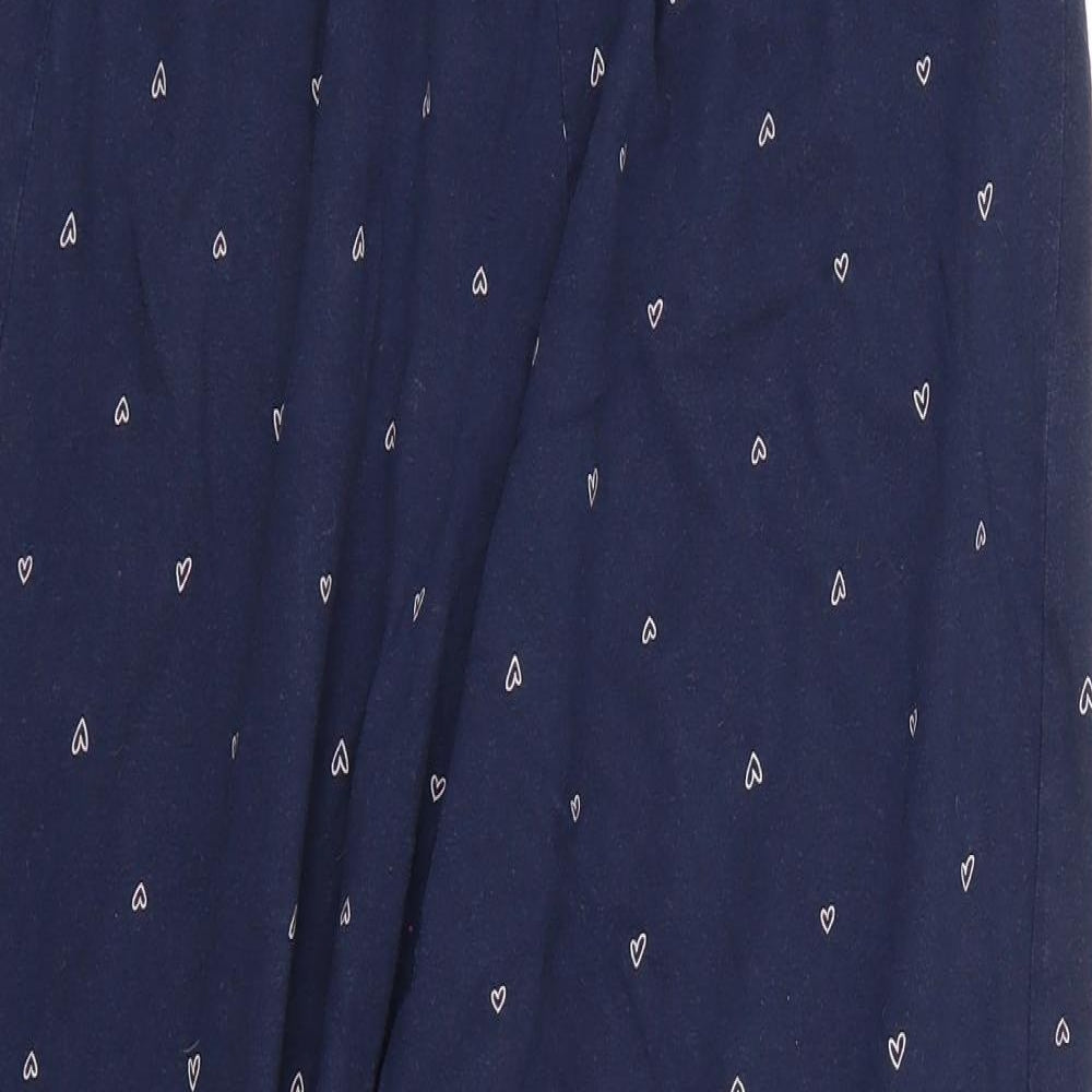 F&F Womens Blue Geometric   Pyjama Pants Size 12