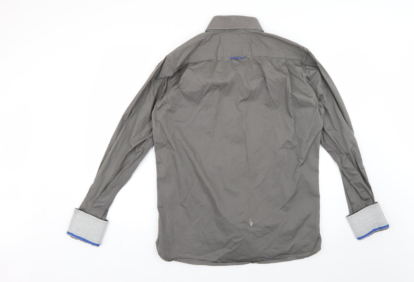 Superdry Mens Grey    Dress Shirt Size L