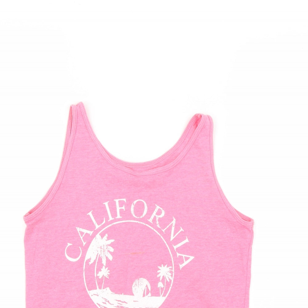 Primark Girls Pink   Basic T-Shirt Size 12-13 Years