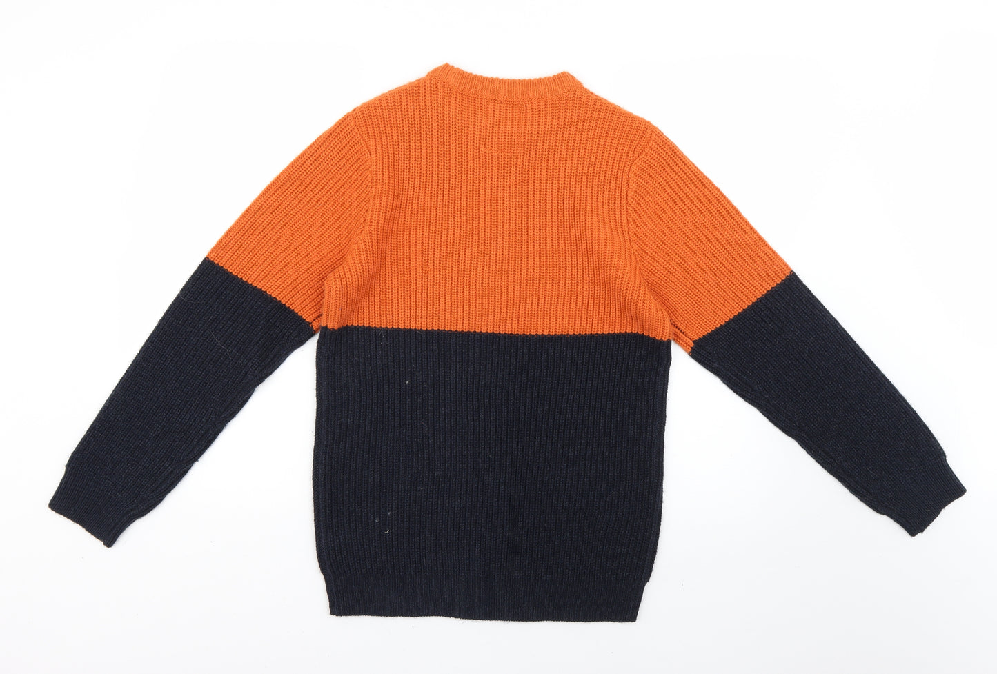 F&F Boys Multicoloured Colourblock  Pullover Jumper Size 12-13 Years