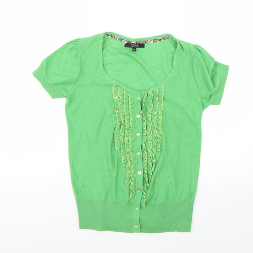 Julien McDonald Womens Green   Cardigan Jumper Size 14