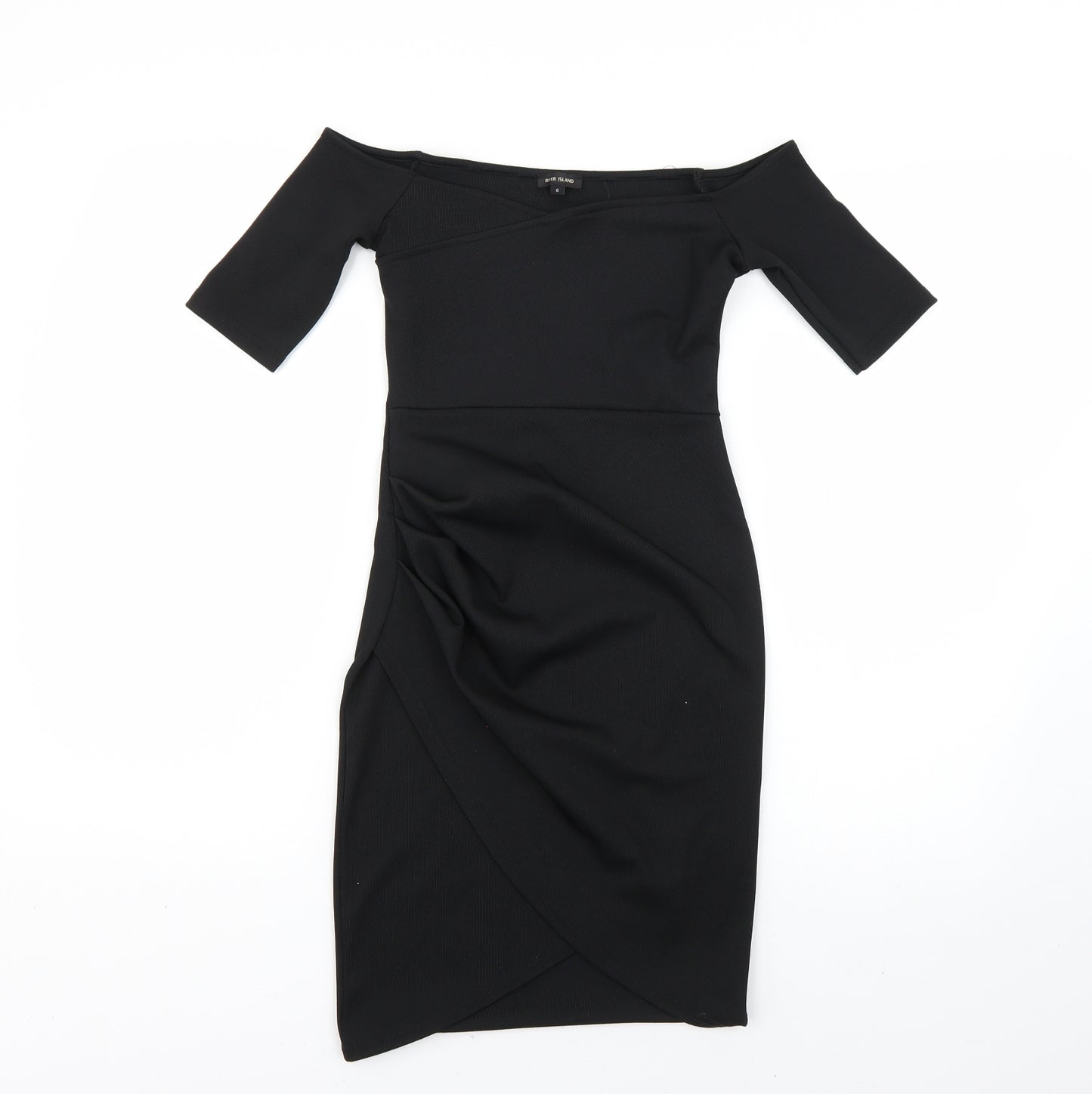 River Island Womens Black   Bodycon  Size 6