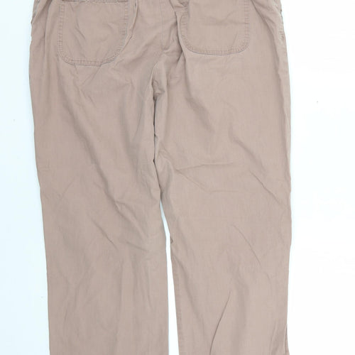 Marks and Spencer Womens Brown   Trousers  Size 14 L27 in