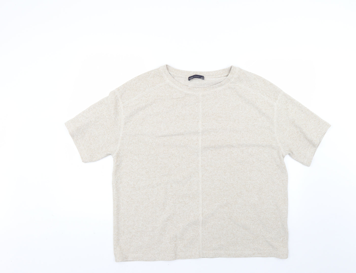 Marks and Spencer Womens Beige   Pullover Jumper Size 16