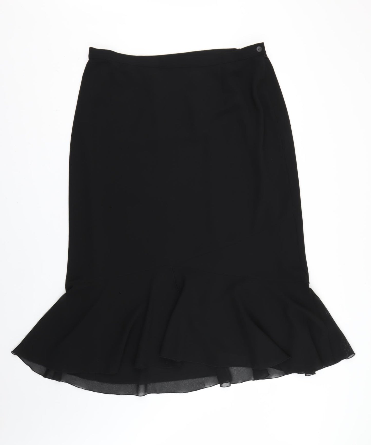 godske Womens Black   Flare Skirt Size 22