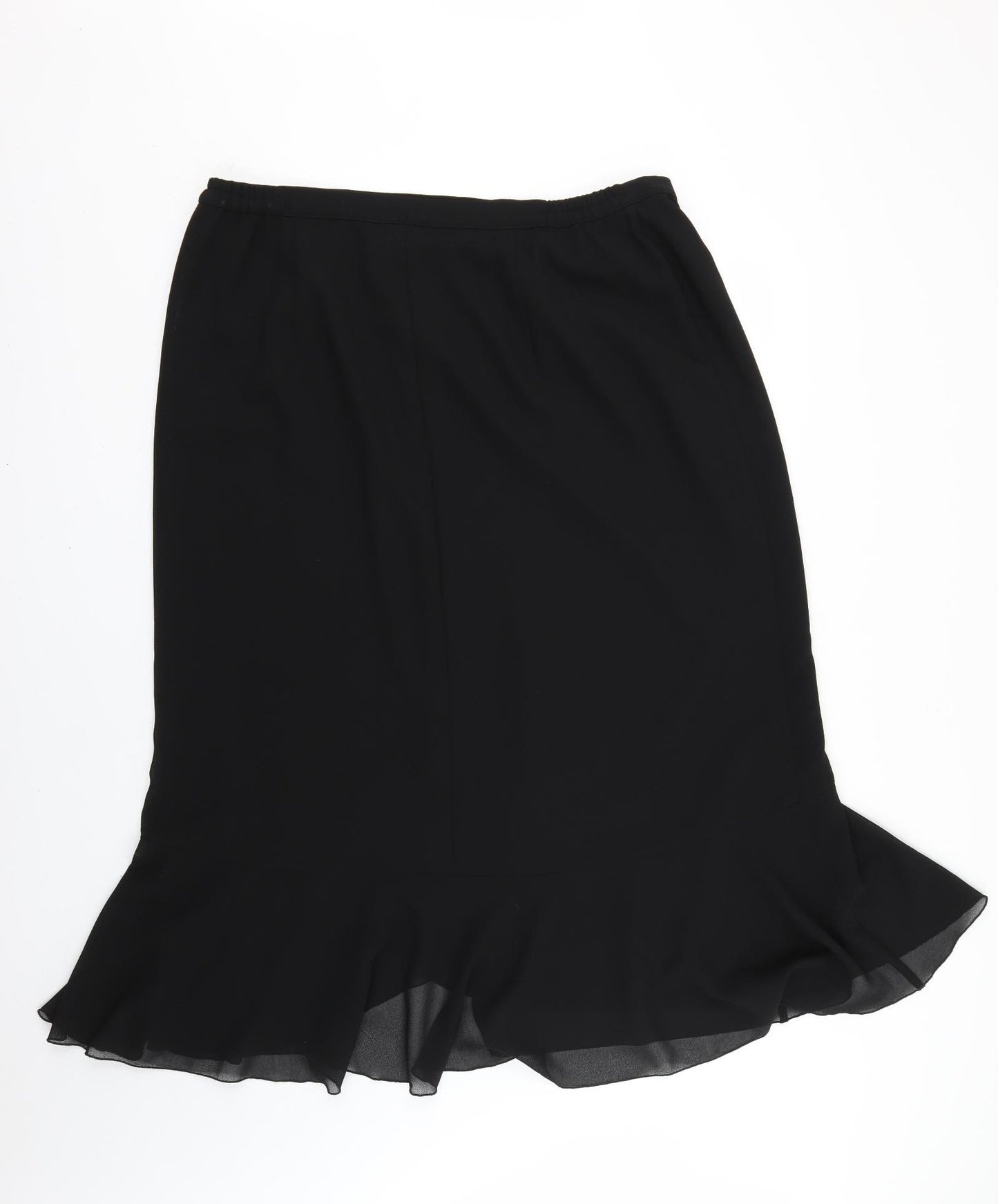 godske Womens Black   Flare Skirt Size 22