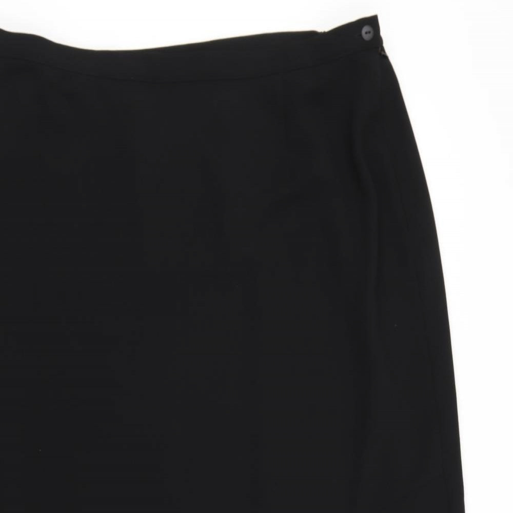 godske Womens Black   Flare Skirt Size 22