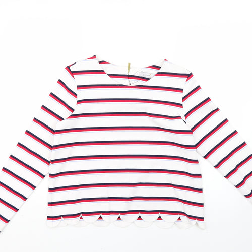 Marks and Spencer Womens Multicoloured Striped  Pullover Jumper Size 12