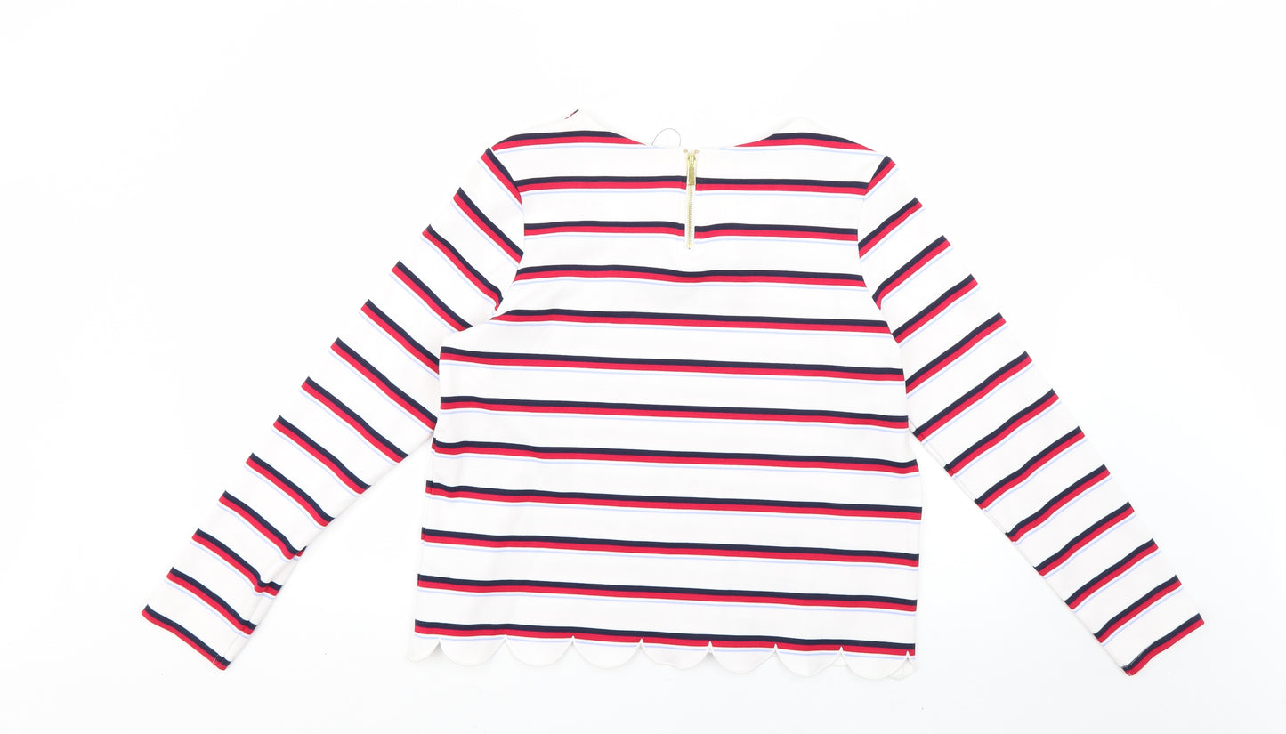 Marks and Spencer Womens Multicoloured Striped  Pullover Jumper Size 12