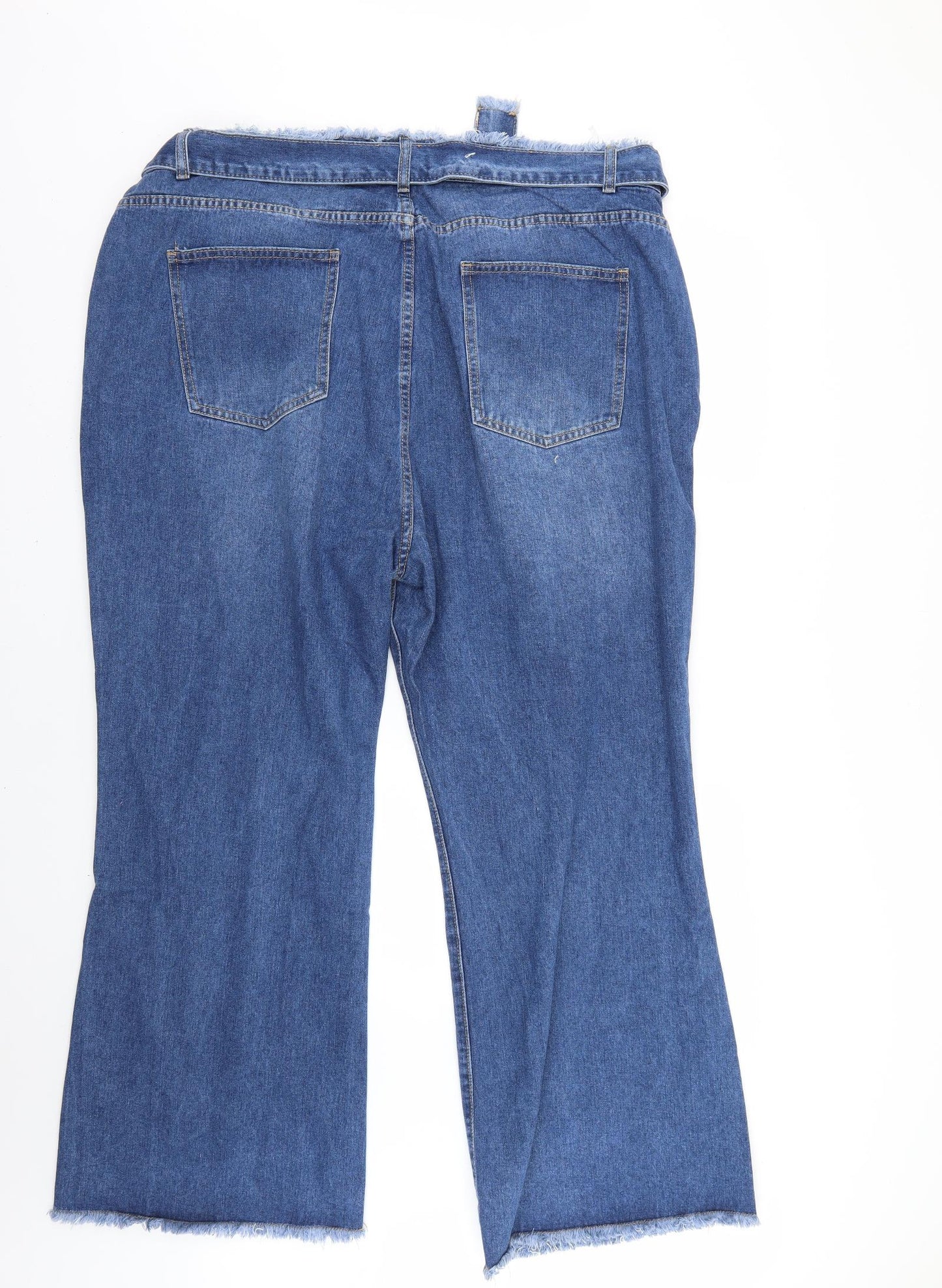 SheIn Womens Blue   Wide-Leg Jeans Size 4XL L29 in