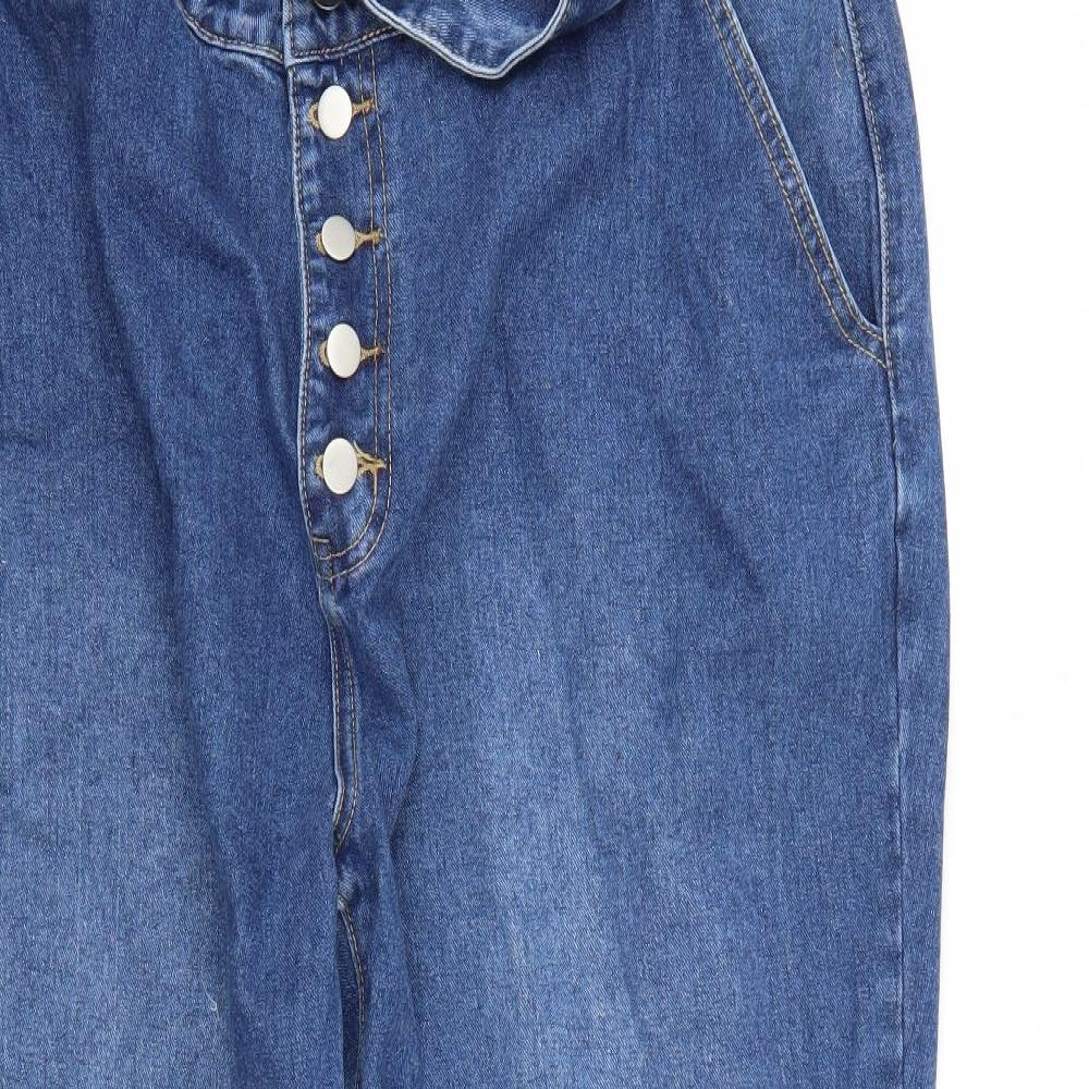 SheIn Womens Blue   Wide-Leg Jeans Size 4XL L29 in