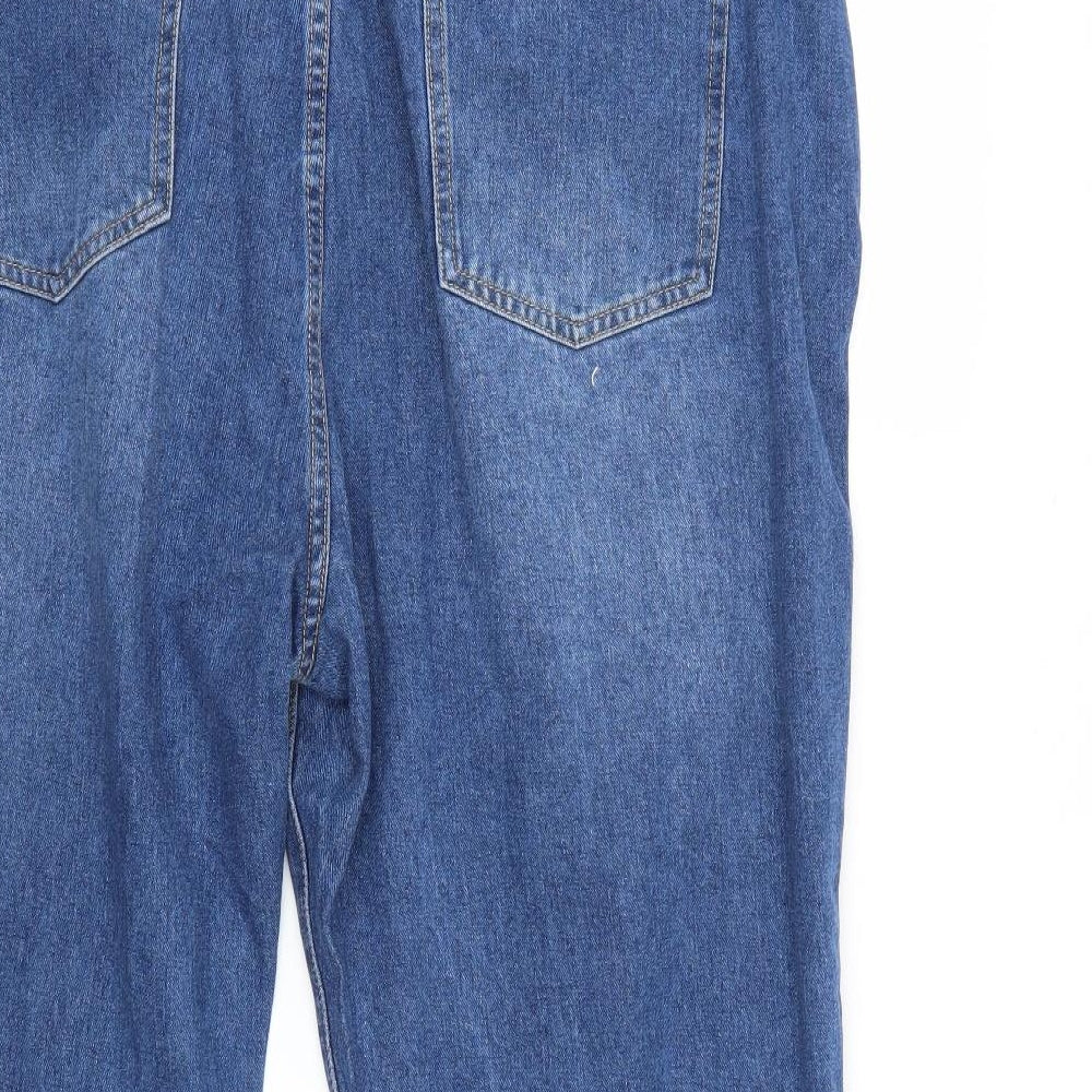 SheIn Womens Blue   Wide-Leg Jeans Size 4XL L29 in