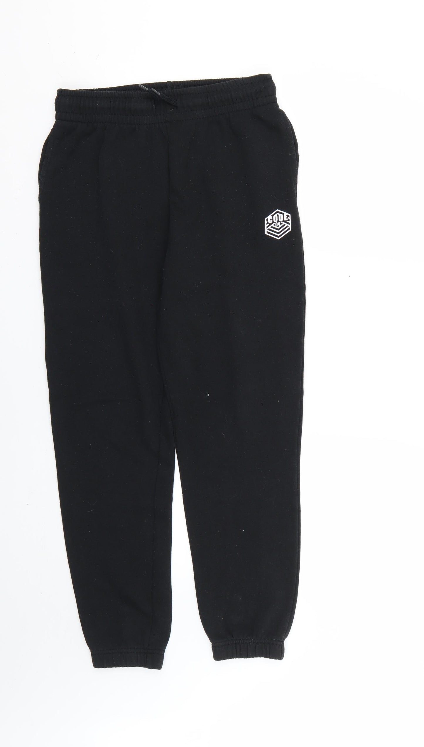 F&F Boys Black   Jogger Trousers Size 13-14 Years